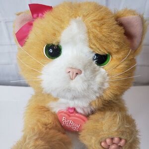 Hasbro FurReal Friends Animated Orange Daisy Plays With Me Kitty Cat Plush Toy